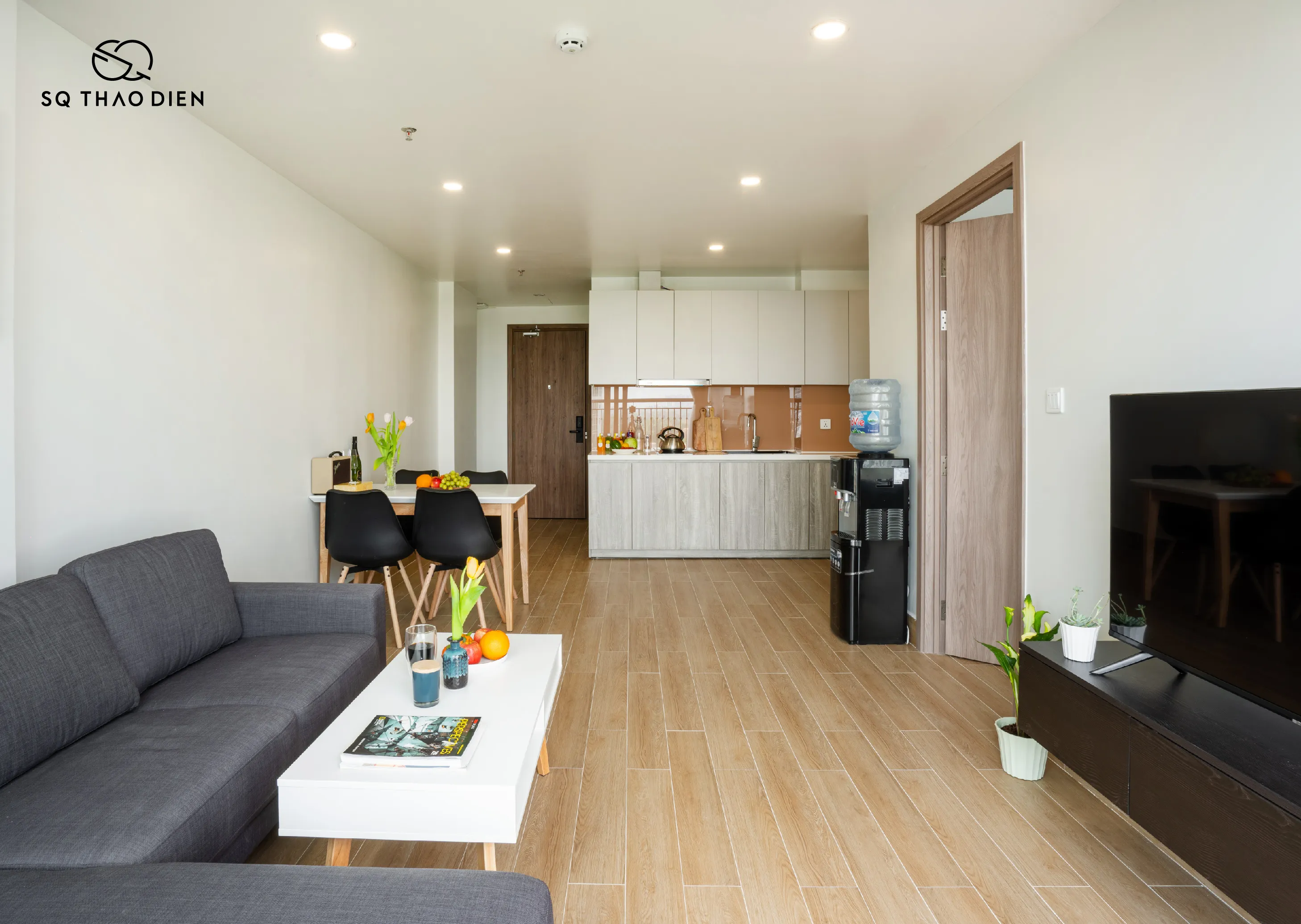 Spacious Balcony One Bedroom SQ Thao Dien Serviced Apartment For Rent in HCMC 65sqm 1,150 USD/month